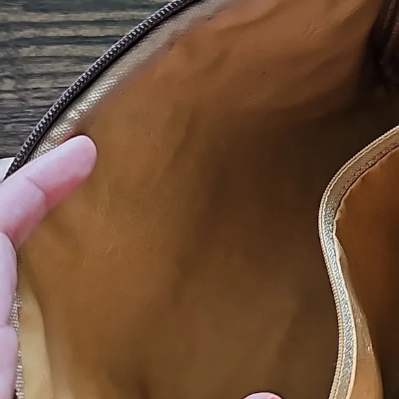 LAST DAY! Mark Cross 1845 Vintage Canvas and Leather Zebra Stripe Bag - Picture 12 of 14